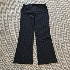 Vintage Express Editor Flared Pinstripe Pants